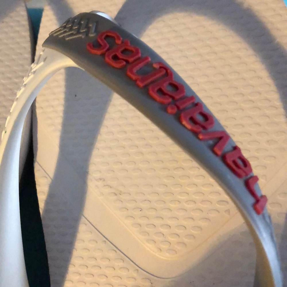 Havaianas white / red / gray